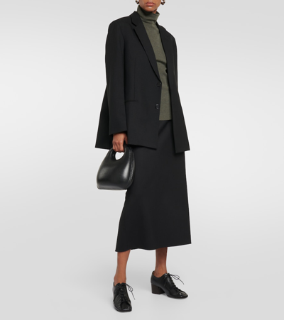 Lemaire Souris Derby Leather Pumps In Black