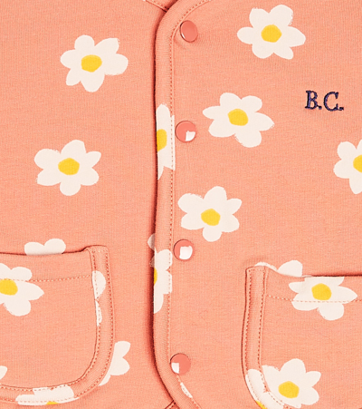Bobo Choses Baby Floral Cotton-blend Jacket In Pink