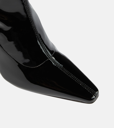 Gia Borghini Rosie 8 Faux Leather Knee-high Boots In Black