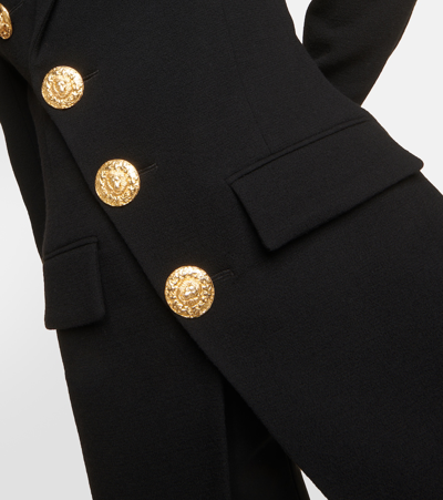 Balmain Virgin Wool Blazer In Black