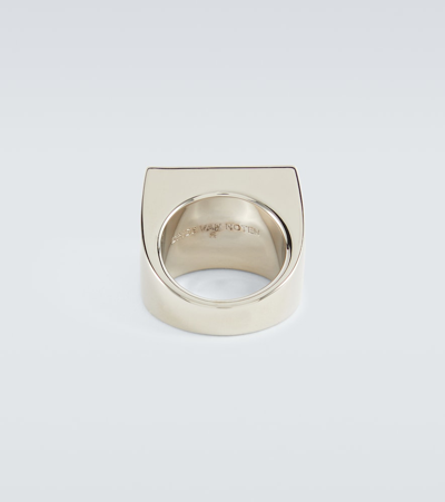 Shop Dries Van Noten Signet Ring In Silver