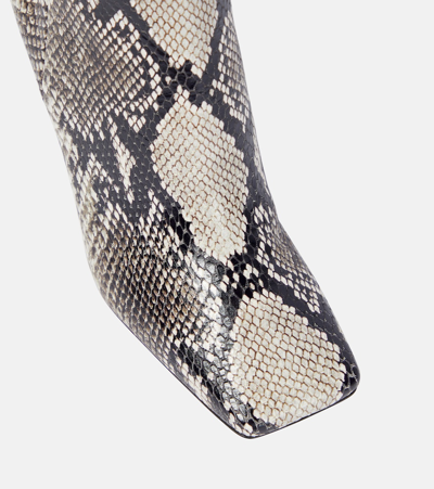 Gianvito Rossi Snake-embossed Over-the-knee Boots In Multicoloured