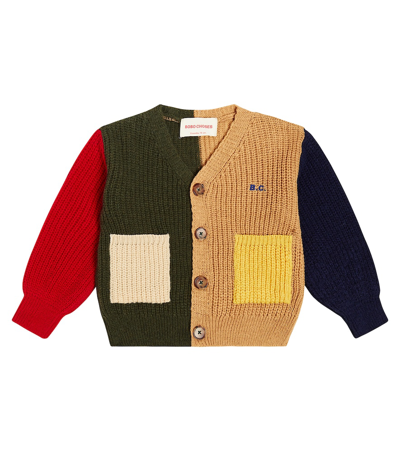 Shop Bobo Choses Baby Wool-blend Cardigan In Multicoloured