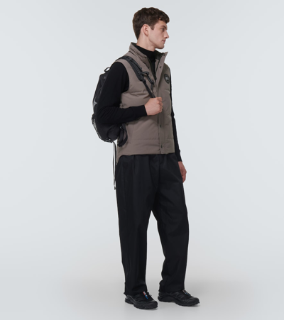 Shop Canada Goose Black Label Garson Down Vest In Grey