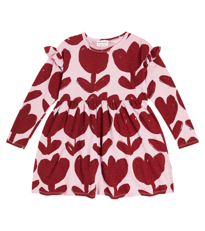 Bobo Choses Floral Cotton Jersey Dress In Multicoloured