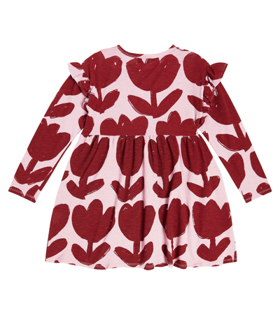 Bobo Choses Floral Cotton Jersey Dress In Multicoloured