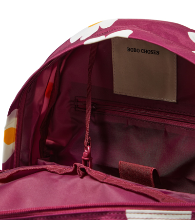 Shop Bobo Choses Big Flower Printed Backpack In Red
