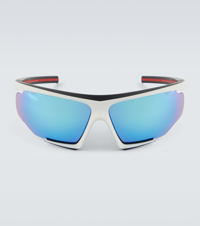 Prada Linea Rossa Impavid Sunglasses In Blue