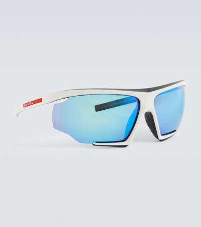 Prada Linea Rossa Impavid Sunglasses In Blue