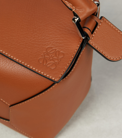Loewe Small Puzzle Edge Bag In Classic Calfskin Leather In Brown