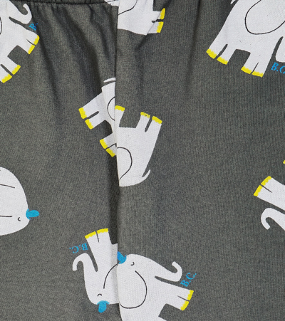 Bobo Choses Printed Cotton Jersey Sweatpants In Grey