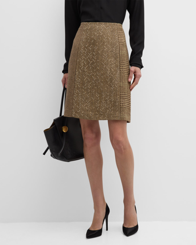 Shop Ralph Lauren Carreen Multi-pattern Pencil Skirt