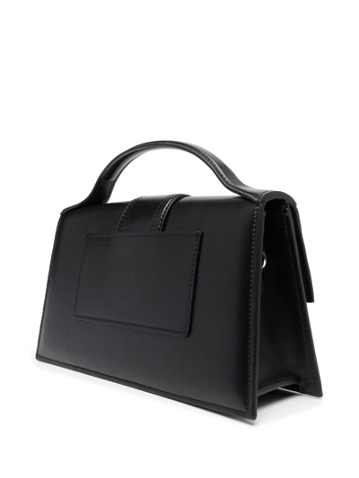 Jacquemus Le Bambino Leather Tote Bag In Black