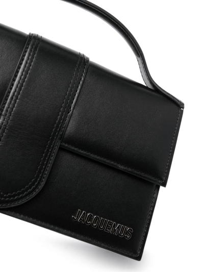 Jacquemus Le Bambino Leather Tote Bag In Black