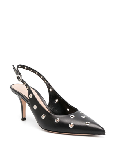 Shop Gianvito Rossi Lydia Sling 70mm Pumps In Black