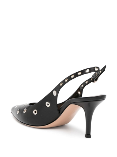 Shop Gianvito Rossi Lydia Sling 70mm Pumps In Black