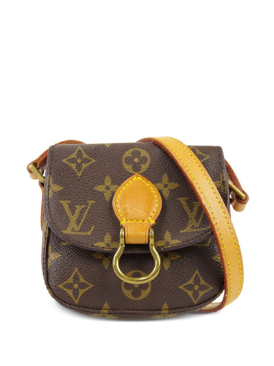 Pre-owned Louis Vuitton 1985 Monogram Mini Saint Cloud Shoulder Bag In  Brown