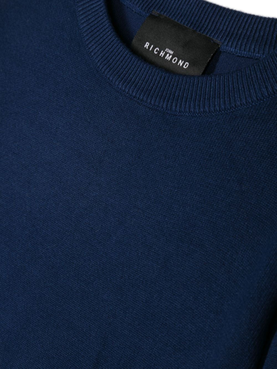 Shop John Richmond Junior Hoshi Logo-patch Sweatshirt In Blue