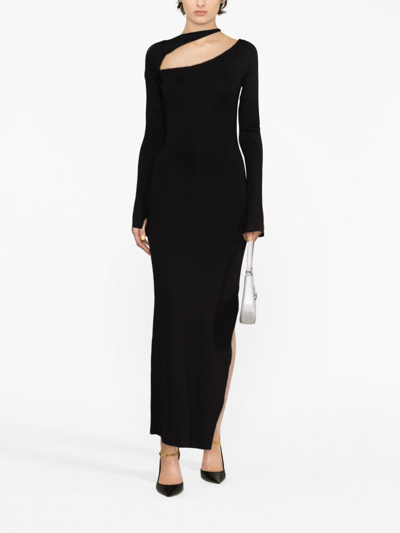 Shop Manurí Sandy Cut-out Maxi Dress In Black