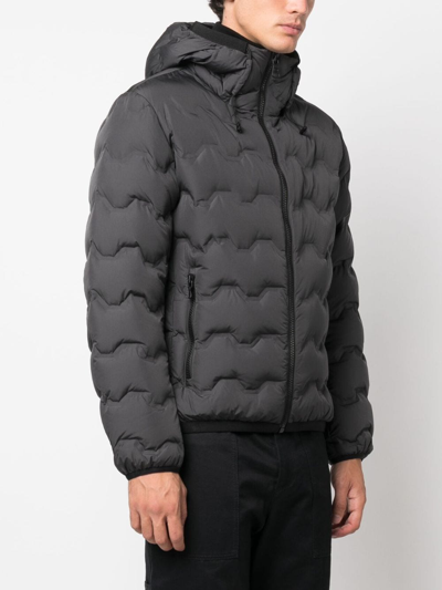 Shop Colmar Quilted Padded Down Jacket In Grey