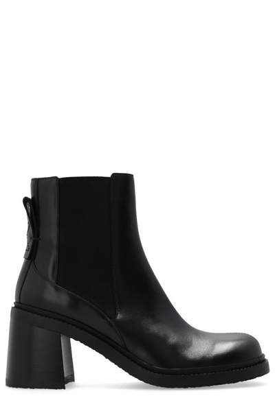 Shop See By Chloé Bonni Heeled Chelsea Boots In Black