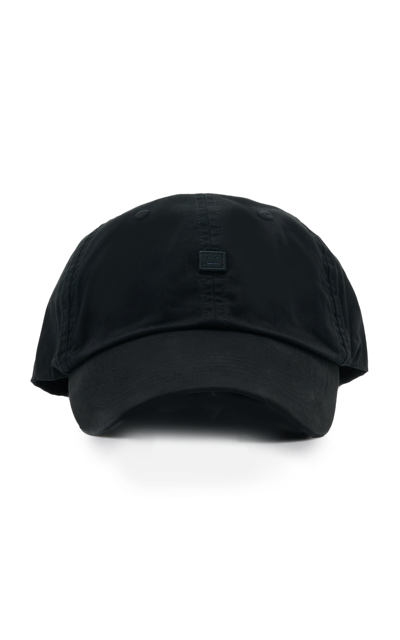 Shop Acne Studios Cunov Cotton Baseball Cap In Black