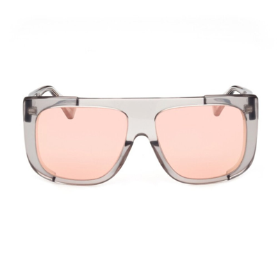 Shop Max Mara Square Frame Sunglasses In Grey