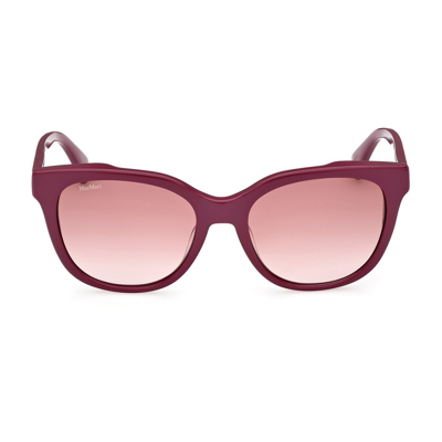 Shop Max Mara Square Frame Sunglasses In Red