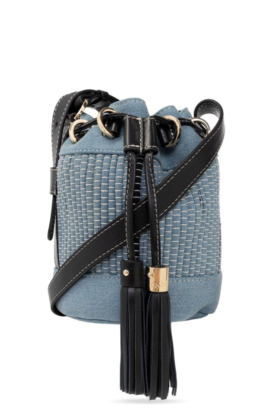 Shop See By Chloé Vicki Small Bucket Bag In Blue