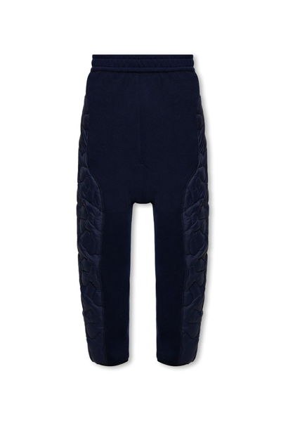 Shop Moncler Genius Moncler X Salehe Bembury High Waist Quilted Trousers In Navy