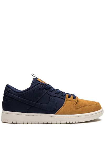 Shop Nike Sb Dunk Low "midnight Navy/desert Ochre" Sneakers In Blue