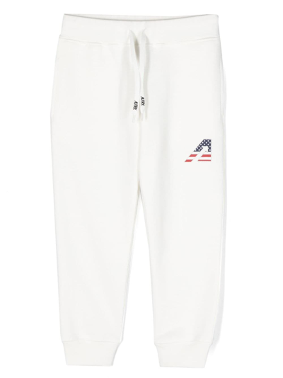Autry Logo-print Cotton Trousers In White