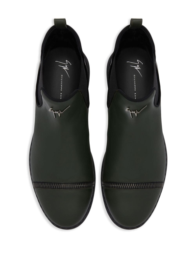 Shop Giuseppe Zanotti Waylen Leather Ankle Boots In Multicolour