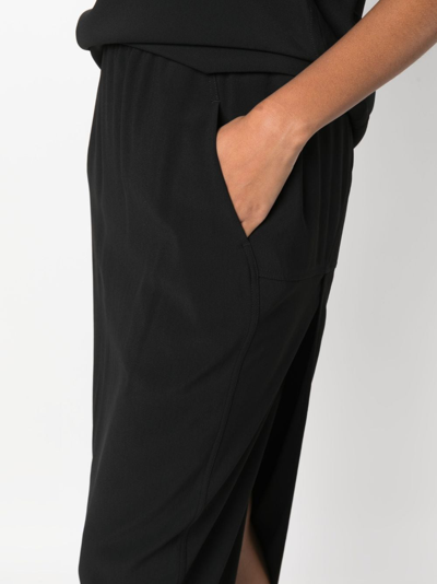 Shop Rick Owens Elasticated-waistband Pencil Skirt In Black