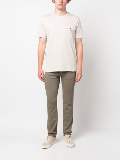 Shop Brioni Low-rise Slim-fit Jeans In Neutrals