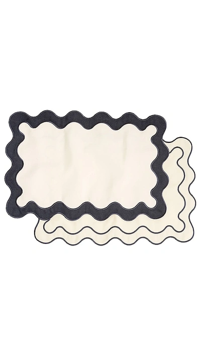 Shop Business & Pleasure Co. Placemat Set Of 4 In Riviera White