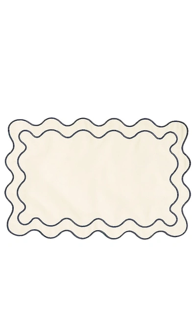 Shop Business & Pleasure Co. Placemat Set Of 4 In Riviera White