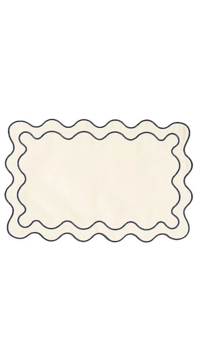 Business & Pleasure Placemat Set Of 4 In Riviera White