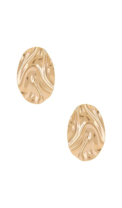Shop By Adina Eden Fluid Oval Earring In Gold
