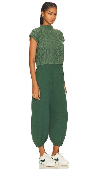 Free People Freya Sweater Set In Emerald Spell Combo