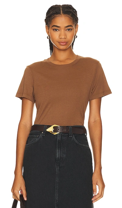 Shop Agolde Annise Slim Tee In Beeswax