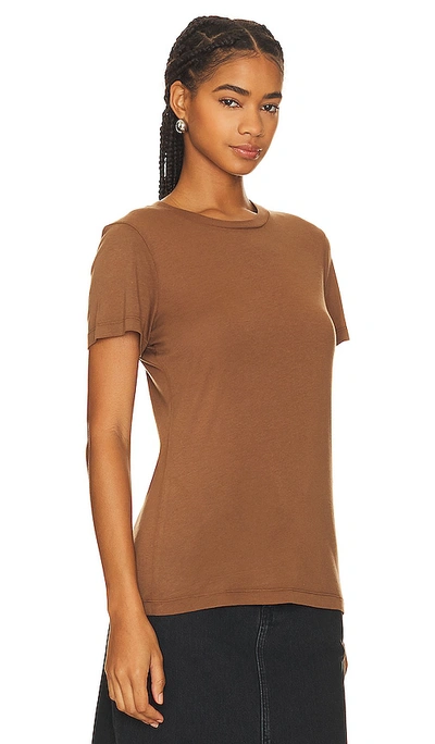 Shop Agolde Annise Slim Tee In Beeswax