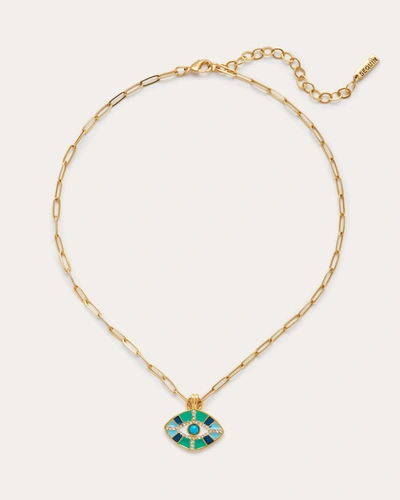 Shop Ramy Brook Malani Charm Necklace In Blue