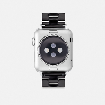 Coach Apple Watch® Strap, 38mm, 40mm And 41mm In Black Signature