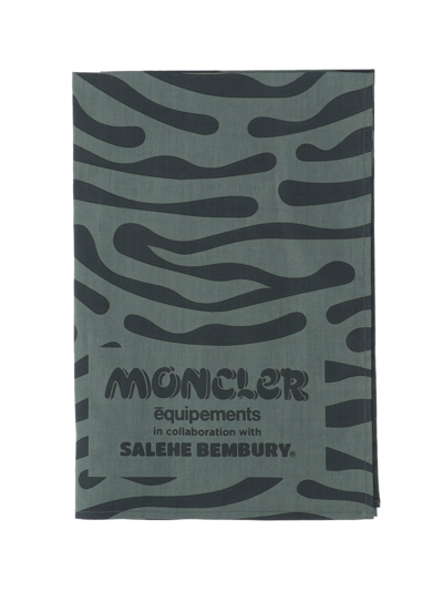 Shop Moncler Genius X Salehe Bembury 'fingerprint' Scarf In Green