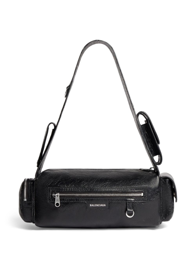Shop Balenciaga Superbusy Sling Xs Shoulder Bag In Black