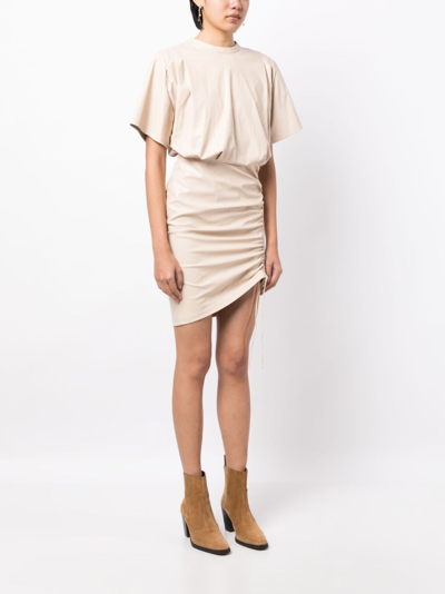 Isabel Marant Étoile Balesi Short-sleeve Minidress In Weiss