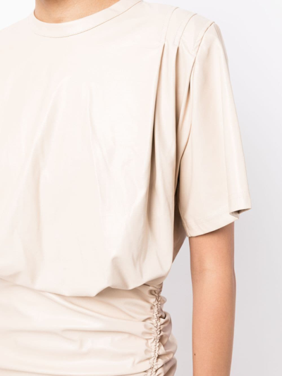 Isabel Marant Étoile Balesi Short-sleeve Minidress In Weiss
