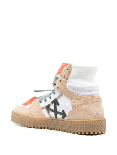 Shop Off-white 3.0 Off Court High-top Sneakers In 0117 White Sand