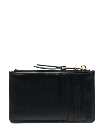 Miu Miu Matelassé Nappa Leather Wallet In Schwarz